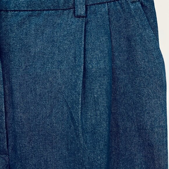 Favorite Daughter Vienna Wide Leg Pants Size 14 Dark Wash Denim High Rise Cotton - Picture 6 of 13